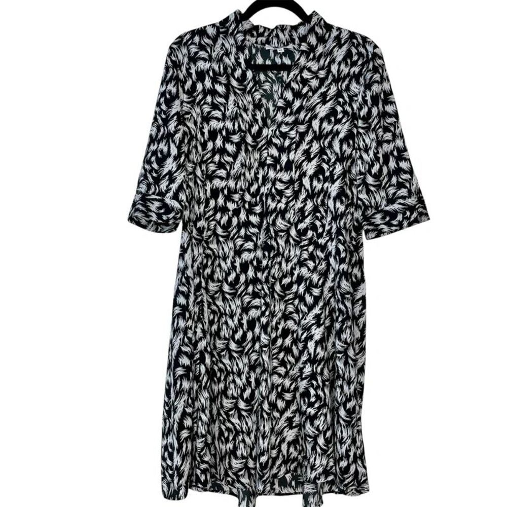 Derek Lam Dress FLAW Upcycle DIY Size 46/US 10 Black White